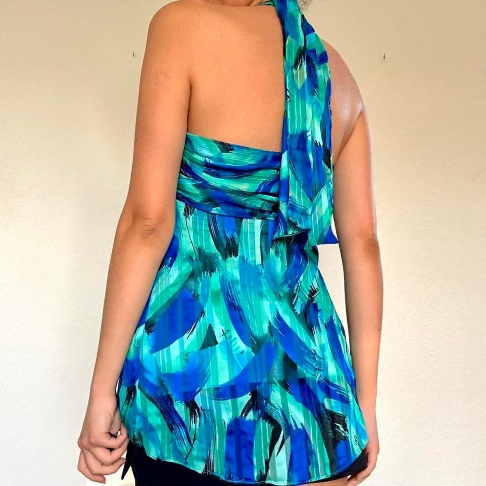 Y2K Cache Abstract Halter Top - Picture 3 of 7